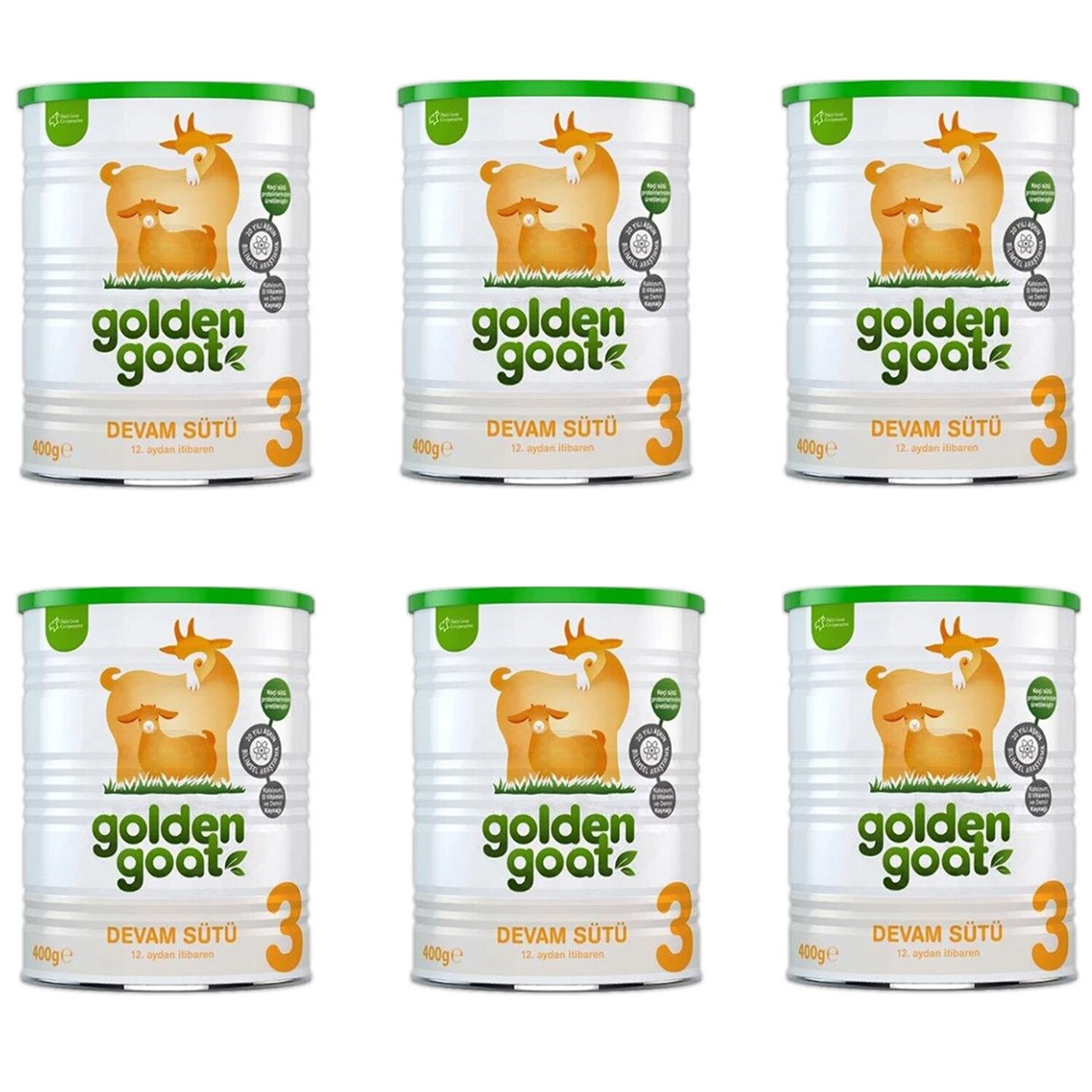Golden Goat 3 Keçi Devam Sütü 12+ Ay 6 x 400 G